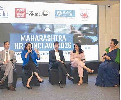 HR leaders and industry experts discuss the role of the National Pension System in retirement planning at the Maharashtra HR Conclave in Baner, Pune.
