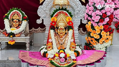 Devotees and villagers gather in Kolwadi for the Kalubai Devi Navratri festival, featuring cultural programmes and a blood donation camp.