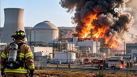 Nuclear Lab Fire - AI Image