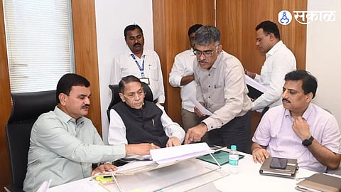 Ghodegaon Constitution Bhavan and Ambedkar Memorial Proposal Discussed by Dattatray Bharne and Dilip Walse Patil in Mumbai