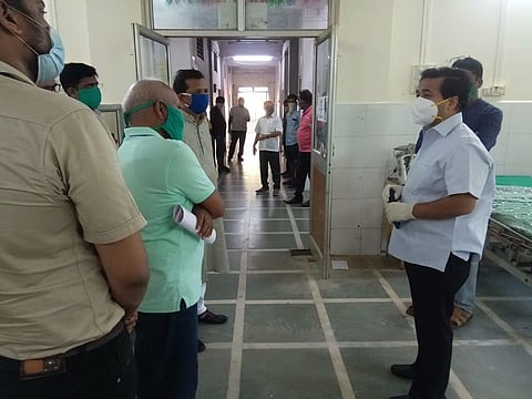 mla nitesh rane visit Sub-District Hospital sawantwadi konkan sindhudurg