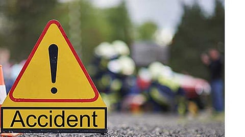 pune accident two wheelers slide husband wife injured sinhagad road traffic police