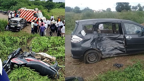 Three person dead in accident on Pune Solapur highway