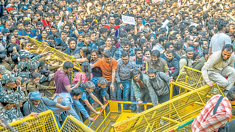 JNU-March-Parliment