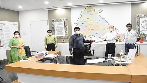 PPE kit handed over to district administration from Capgemini