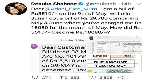तापसी पन्नू आणि रेणुका शहाणेची वीजकंपनीवर आगपाखड; जादा बील आकारल्याने टिवटीवाट