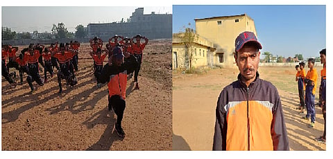 blind coach trained state level player in rajura of chandrapur