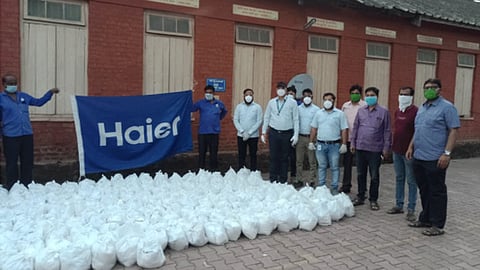 'हायर'कडून गरीब-गरजूंसाठी ७५० किट्सचे वाटप