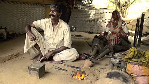 The blacksmith caused trouble for the blacksmith-carpenter worker