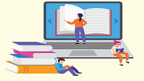 online education till continue for students in belgaum the decision of education department