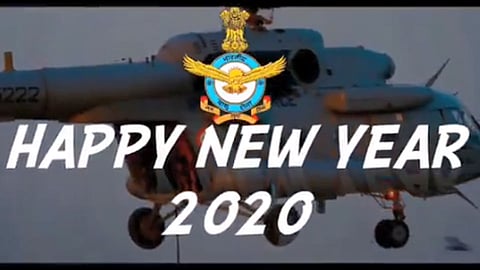 Indian Air Force wishes all a very Happy New Year 2020