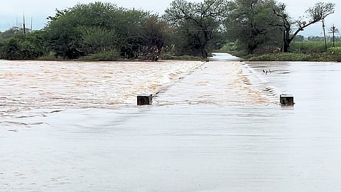Hiranyakeshi River Floods For Third Time This Year In Gadhinglaj Kolhapur Marathi News