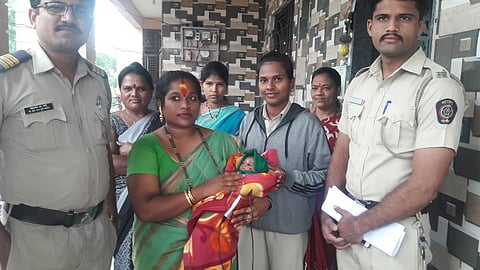 Infant of 10-12 days was left in a temple in pune
