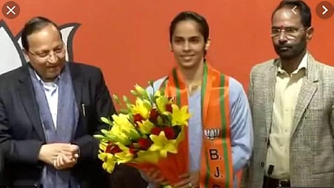badminton player saina nehwal joins bjp new delhi