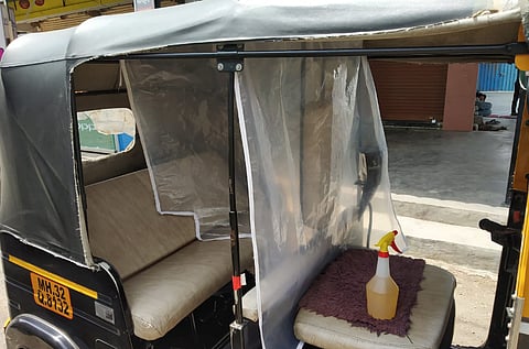Passenger asked to auto driver, What is behind the curtain?