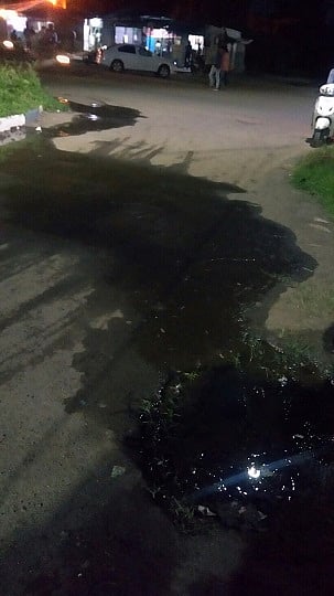 शांतिनिकेतन सोसायटीत पाणीगळती