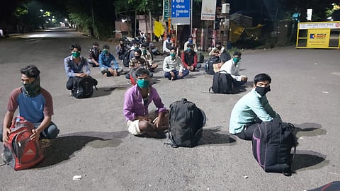 The workers had cycled to their hometown in Uttar Pradesh from ichalkaranji