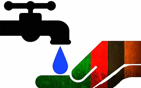 Obligation to spend 50% of the funds for sanitation and water supply