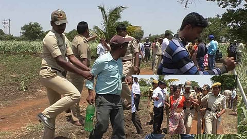 हलगा मच्छे बायपासला विरोध करणाऱ्या शेतकऱ्यांना पुन्हा अटक