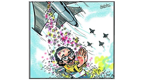 ढिंग टांग : पुष्पवृष्टी!