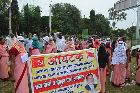 Asha Swayamsevaks have agitated for various demands.