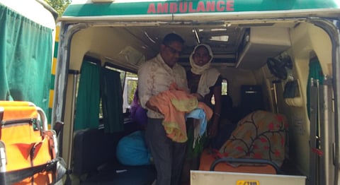 Delivery took place in the vehicle
