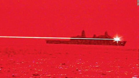 Laser missile
