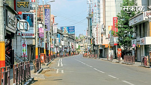 लक्ष्मी रस्त्याचे लॉकडाउनमधील संग्रहित छायाचित्र