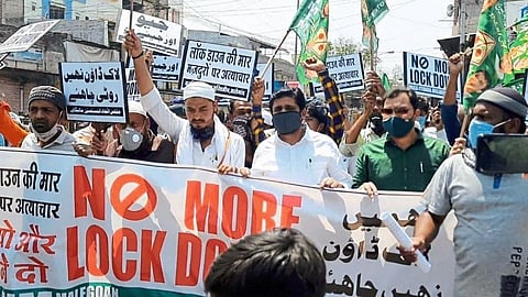 MIM agitation in Malegaon against the restrictions in the lockdown and break the chain order