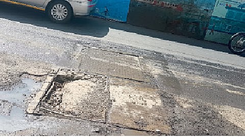 Accident risk due to the dug chamber