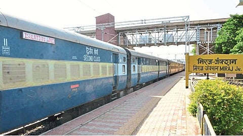 Railway revenue at Miraj junction fell by Rs one crore; 35 trains less; Freebies fined Rs 22 lakh