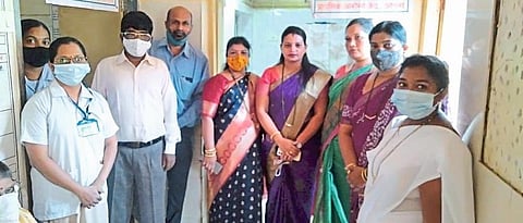 achara health center visit sindhudurg z.p president sanjana sawant