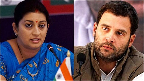 smruti irani- rahul gandhi