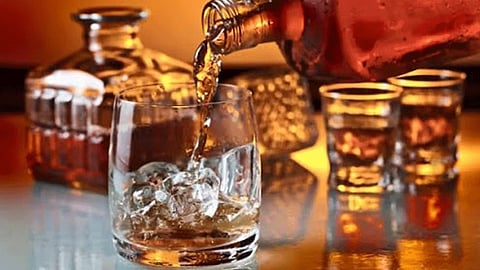 She set up a liquor store at home