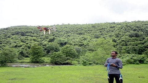 Using his lockdown time he built a drone at homeUsing his lockdown time he built a drone at home