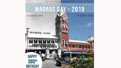 today is the 380th birth anniversary of Madras