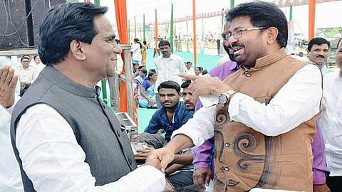 Arjun Khotkar says I Love Raosaheb Danve at Loksabha Public Meeting in Jalna