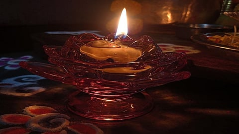 third day of diwali festival laxmi pujan celebrate in home in kolhapur
