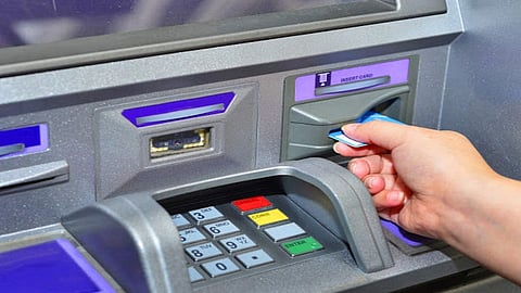 Thief steal money from ATM