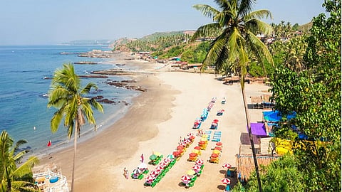 Crowd of beach tourists for Christmas New Year celebration action for violating the rules
