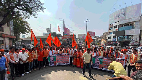 kolhapur shivsena prohibition for bjp leader jay goyal.