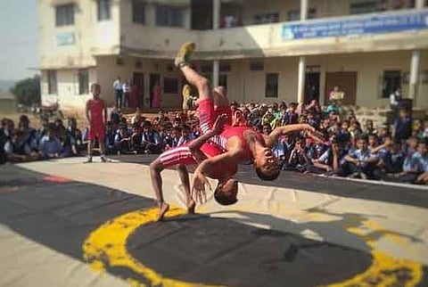 National wrestling computation arranged at panhala kolhapur