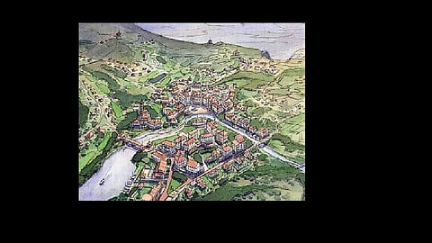 The village develops according to the plan ...