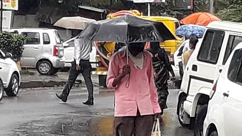 Rains have resumed in Kolhapur district today due to low pressure belt formed in the Arabian Sea