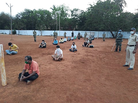 ratnagiri police action on who people Out for walking
