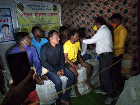 On the third day of the fast of the Gharkul beneficiaries