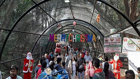 Christmas | माथेरानमध्ये ख्रिसमसनिमित्त पर्यटकांचे अनोखे स्वागत; पालिकेकडून आकर्षक सजावट