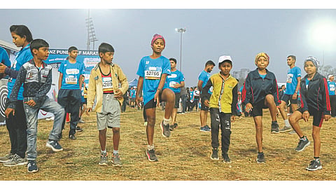400 KM journey due to daughters insist in Pune Marathon