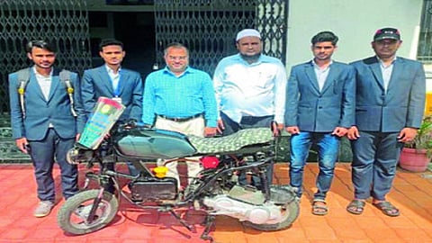 Now the bike will run on LPG with petrol nashik marathi news