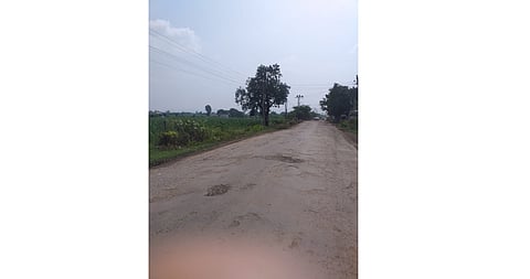 Farmers have protested against widening and asphalting of Theur Phata to Theurgaon roads
